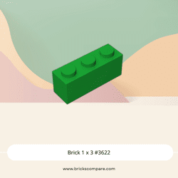 Brick 1 x 3 #3622 - 28-Green