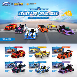 XINGBAO XB-62001C Running karts: 6 flaming red flags, ticking taxis, winning team GT3, Cyberburst, Universal Marathon, Yate Lapetos