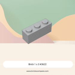 Brick 1 x 3 #3622 - 194-Light Bluish Gray