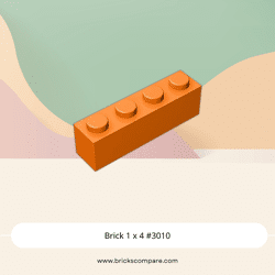 Brick 1 x 4 #3010 - 106-Orange
