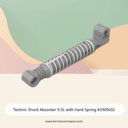 Technic Shock Absorber 9.5L with Hard Spring #2909c02 - 315-Flat Silver