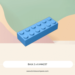 Brick 2 x 6 #44237 - 102-Medium Blue