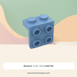 Bracket 1 x 2 - 2 x 2 #44728  - 102-Medium Blue