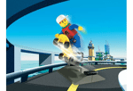 Lego 6731 Crazy Stunt Island: Pepper Ronnie Extreme Skateboard