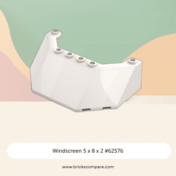 Windscreen 5 x 8 x 2 #62576 - 1-White