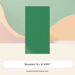 Baseplate 16 x 32 #3857 - 28-Green