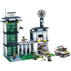 Lego 7035 Police Department, explosion-proof police station.