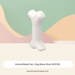 Animal Body Part, Dog Bone Short #93160 - 1-White