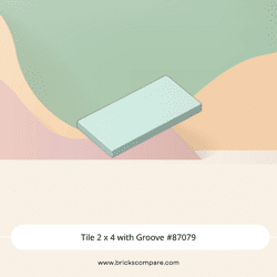 Tile 2 x 4 with Groove #87079 - 323-Light Aqua