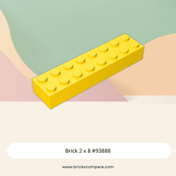 Brick 2 x 8 #93888 - 24-Yellow