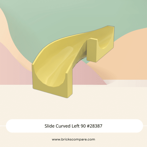 Slide Curved Left 90 #28387 - 226-Bright Light Yellow