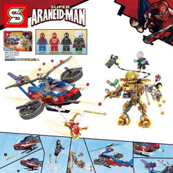 SY SY1422 Spider-Man v Fire Element giant