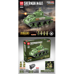 QUANGUAN 100081 Wwf World War II Tanks: Sherman Tanks