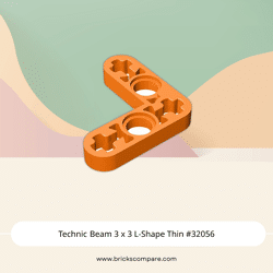 Technic Beam 3 x 3 L-Shape Thin #32056 - 106-Orange