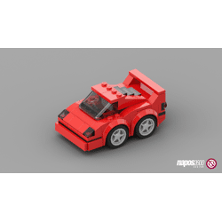 Rebrickable MOC-36532 Egg car: Ferrari F40