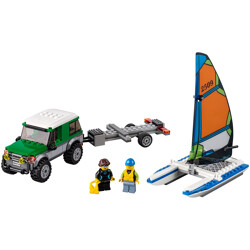 Lego 60149 4WD and Catamaran Sailing
