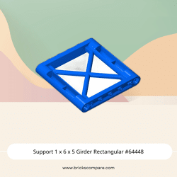 Support 1 x 6 x 5 Girder Rectangular #64448 - 23-Blue