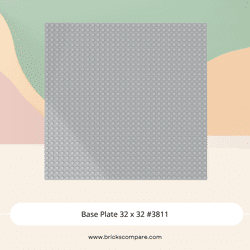 Base Plate 32 x 32 #3811 - 194-Light Bluish Gray