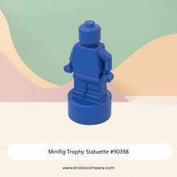 Minifig Trophy Statuette #90398  - 23-Blue