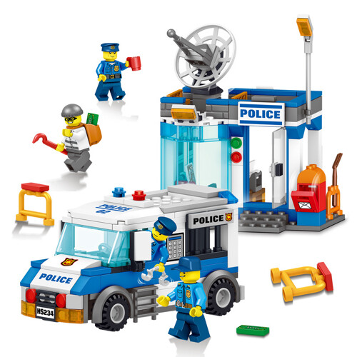 LELE 28005-2 Police: Thrilling Police Bandit Catch Battle, Anti-missile System Anti-aircraft Radar 2