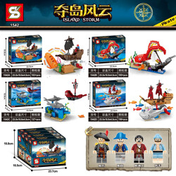 SY 1542D Take over the island: Sea animal Pirates Boat 4