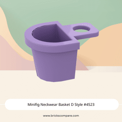 Minifig Neckwear Basket D Style #4523 - 324-Medium Lavender