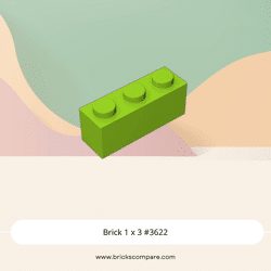 Brick 1 x 3 #3622 - 119-Lime