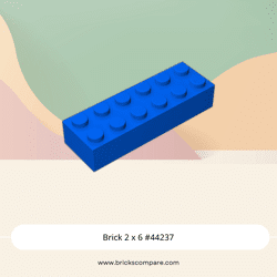 Brick 2 x 6 #44237 - 23-Blue