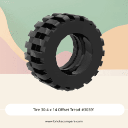 Tire 30.4 x 14 Offset Tread #30391 - 26-Black