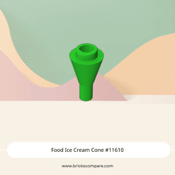 Food Ice Cream Cone #11610 - 37-Bright Green