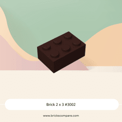 Brick 2 x 3 #3002 - 308-Dark Brown