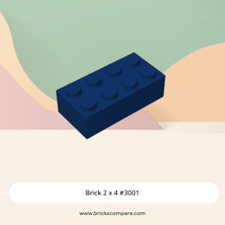 Brick 2 x 4 #3001 - 140-Dark Blue