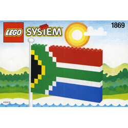 Lego 1869 South African flag
