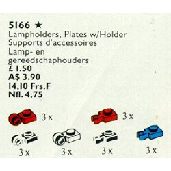 Lego 5166 Lamp Holder, Tool Holder Plates