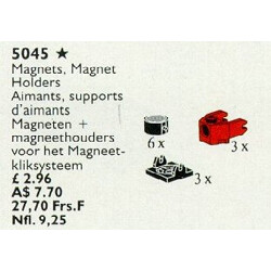 Lego 5045 Magnets, Magnet Holders
