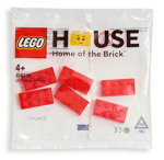 Lego 624210 Lego House Six Red Bricks