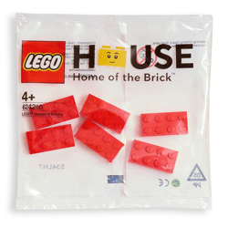 Lego 624210 Lego House Six Red Bricks