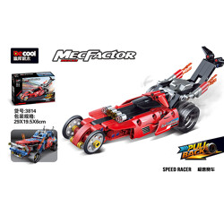DECOOL / JiSi 3814 Back Force Race Cars: Fire - Wind Wheel - Extreme Speed Racing Cars