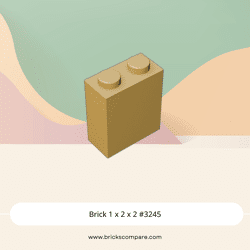 Brick 1 x 2 x 2 #3245 - 5-Tan