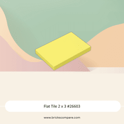 Flat Tile 2 x 3 #26603 - 226-Bright Light Yellow