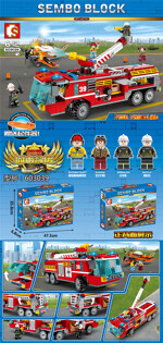 SEMBO 603039 Fire Front Line: Airport Fire Engines