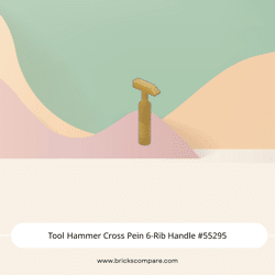 Tool Hammer Cross Pein 6-Rib Handle #55295 - 297-Pearl Gold