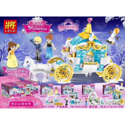 LELE 37081-2 Dream Ice and Snow World: Snow And Ice Dream Carriage 4 Combinations