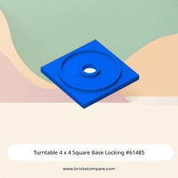 Turntable 4 x 4 Square Base Locking #61485 - 23-Blue