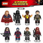 XINH 766 Super Heroes minifigure 8 Supergirls, Prometheus, Firestorm, Slipknot, Huntress, Atom, Rick Flegg, Emiko Quinn