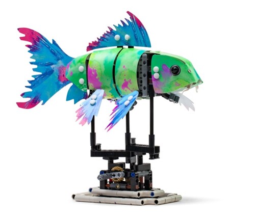 SY 7006B FORMA: Spot koi skin, color art