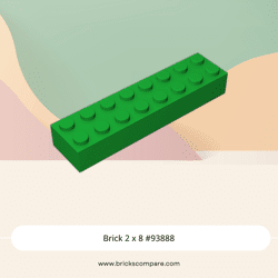 Brick 2 x 8 #93888 - 28-Green