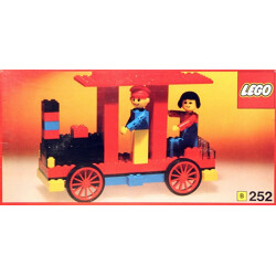 Lego 252 Locomotives with drivers and passengers