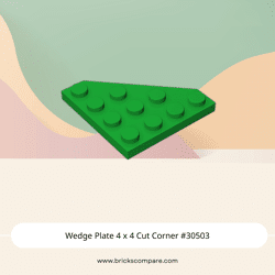 Wedge Plate 4 x 4 Cut Corner #30503 - 28-Green