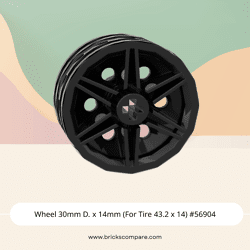 Wheel 30mm D. x 14mm (For Tire 43.2 x 14) #56904 - 26-Black